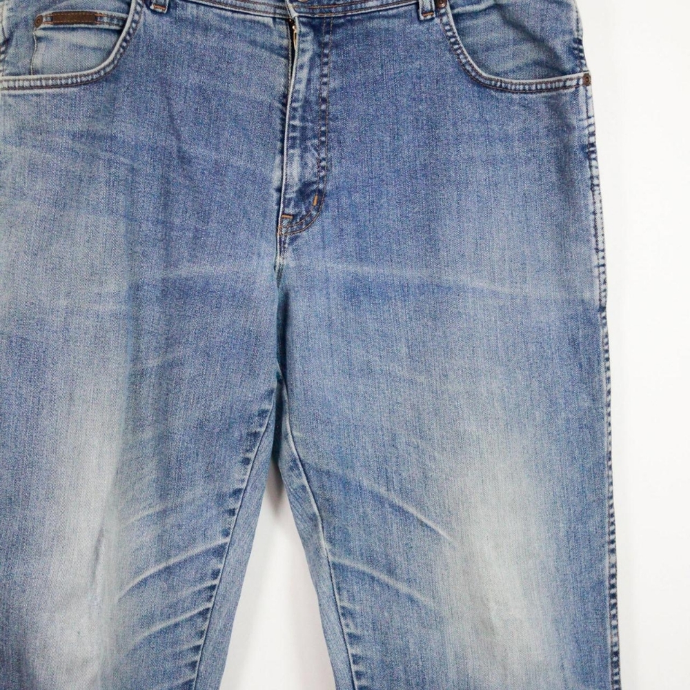 Wrangler Texas Stretch Blue Straight Jeans (38/34) - Picture 4 of 5